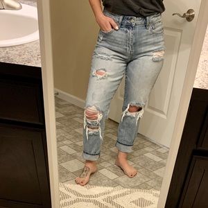 NWOT Eunina High-Waisted Distressed Jeans